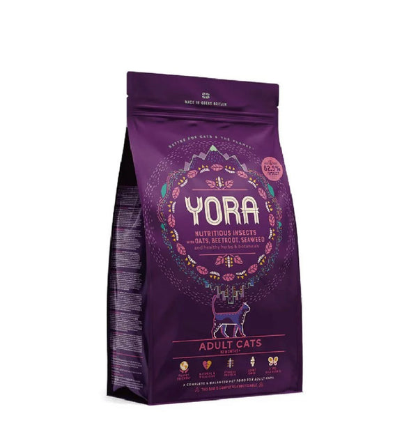 Yora Single Insect Protein - Top Complete Formula for Adult Cat Food 